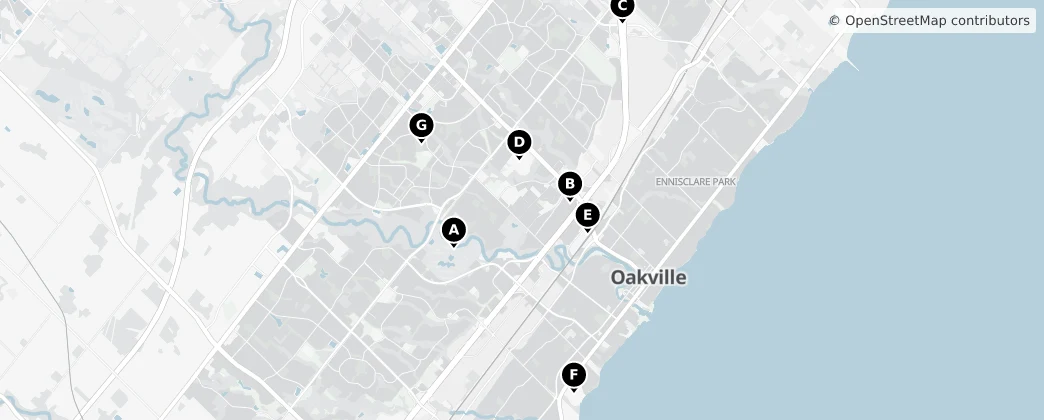 Map of 오크빌