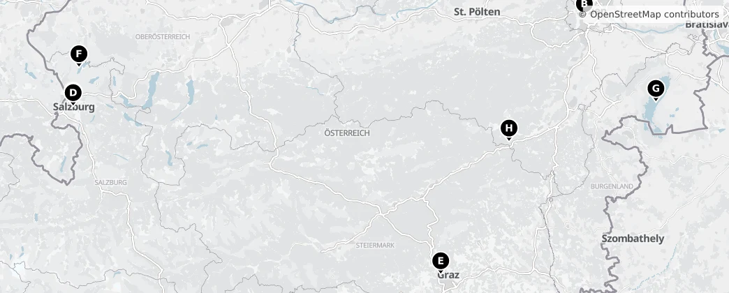 Map of 오스트리아