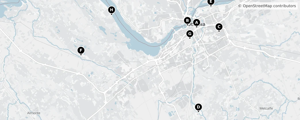 Map of 오타와