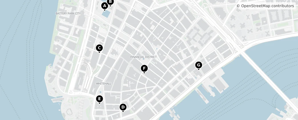 Map of 파이낸셜 디스트릭트