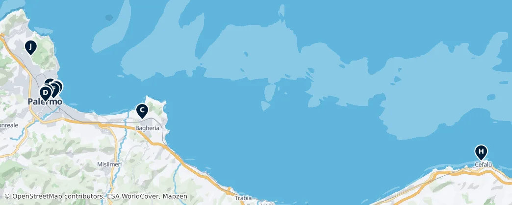 Map of 팔레르모