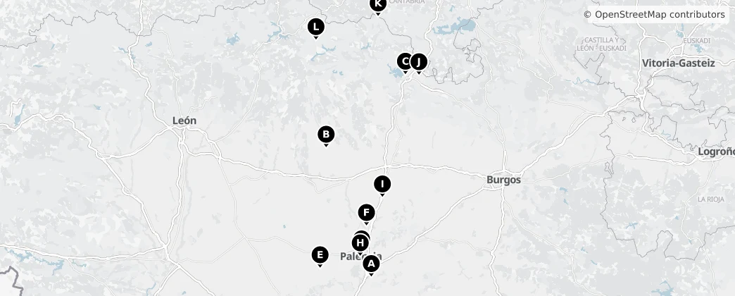 Map of 팔렌시아