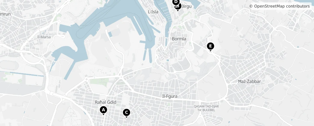 Map of 파올라