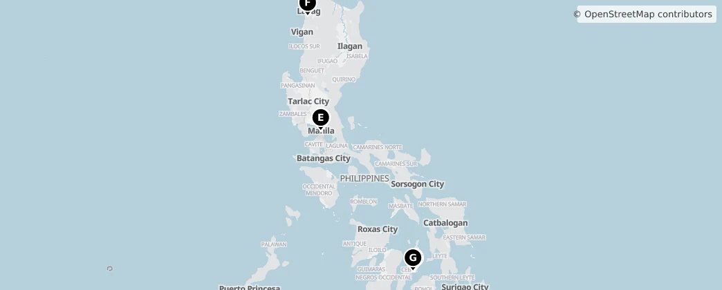 Map of Philippines maritime boundary