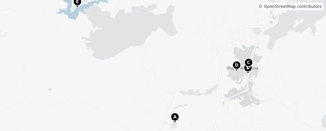 Map of Piazza Armerina