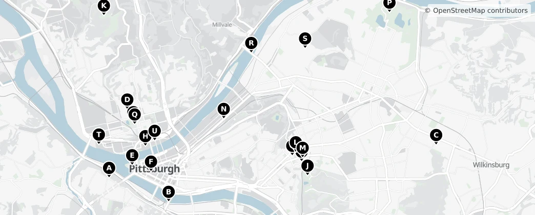 Map of 피츠버그