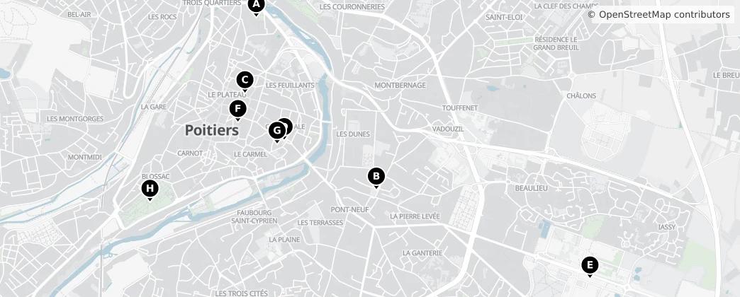 Map of Arrondissement of Poitiers