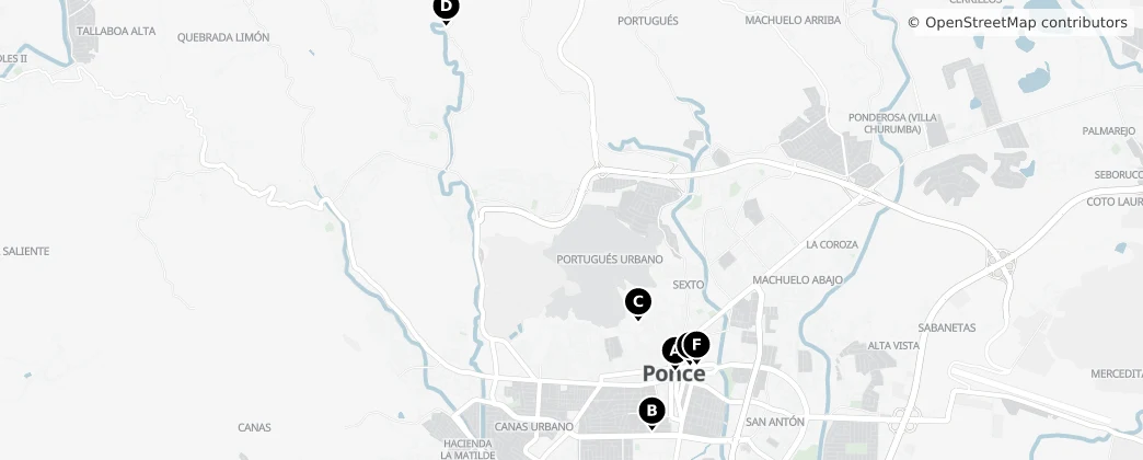 Map of 폰세