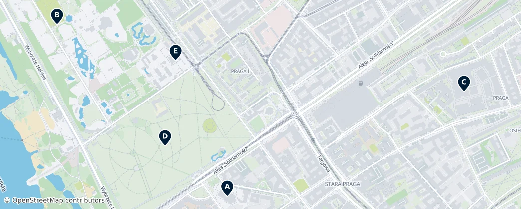 Map of Praga-Północ