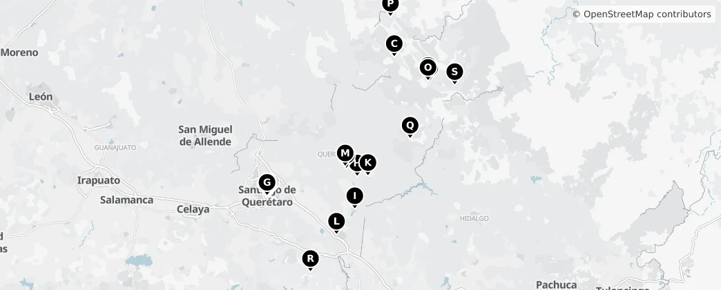 Map of 케레타로주