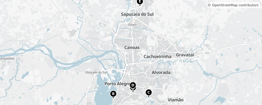 Map of Região Geográfica Intermediária de Porto Alegre