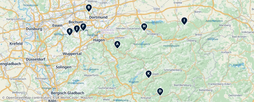 Map of 아른스베르크현