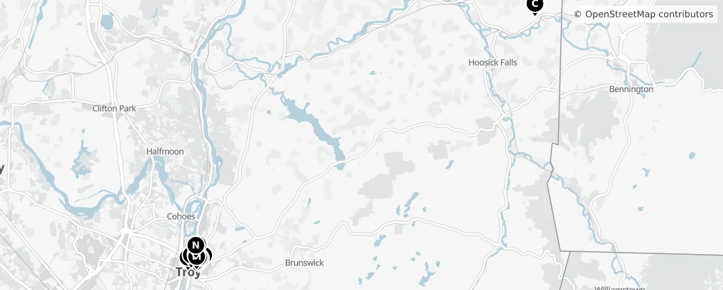 Map of 렌셀러군