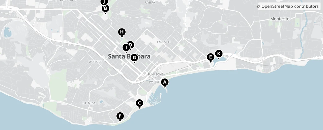 Map of 샌타바버라