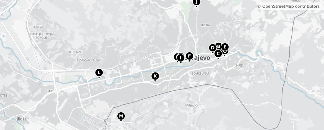 Map of 사라예보