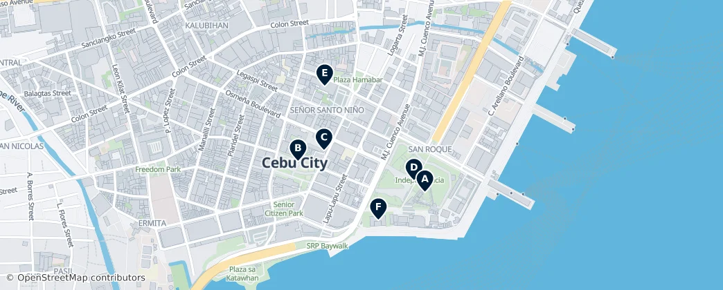 Map of San Roque