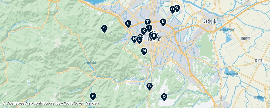 Map of 삿포로시