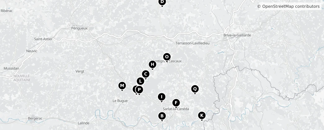 Map of Arrondissement of Sarlat-la-Canéda