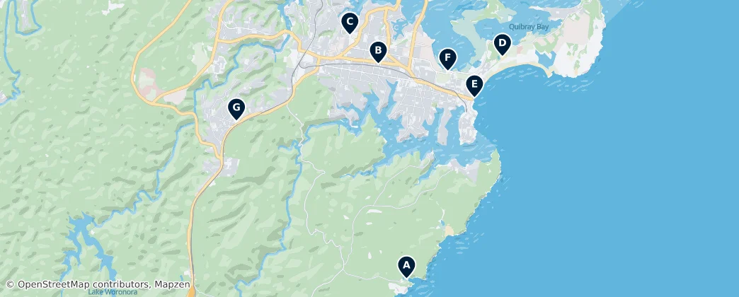 Map of 서덜랜드