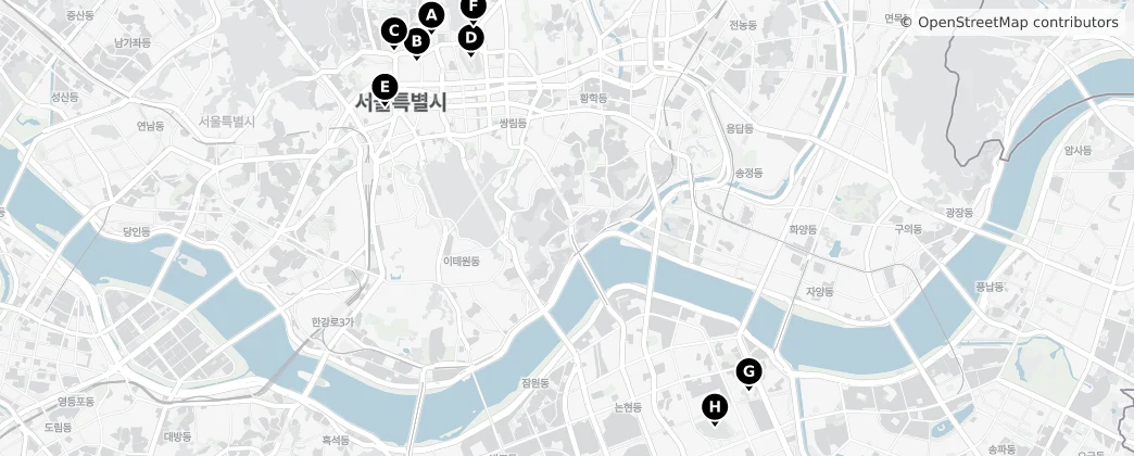 Map of 서울