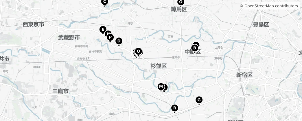 Map of 스기나미구