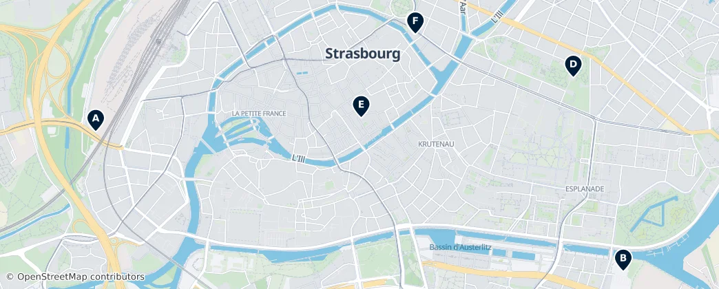 Map of Arrondissement of Strasbourg