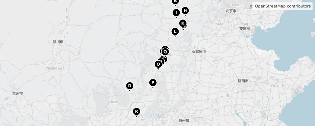 Map of 산시성
