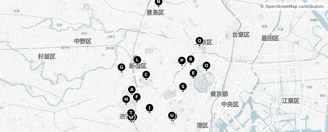 Map of 신주쿠구