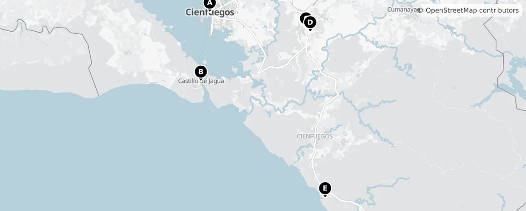Map of 시엔푸에고스