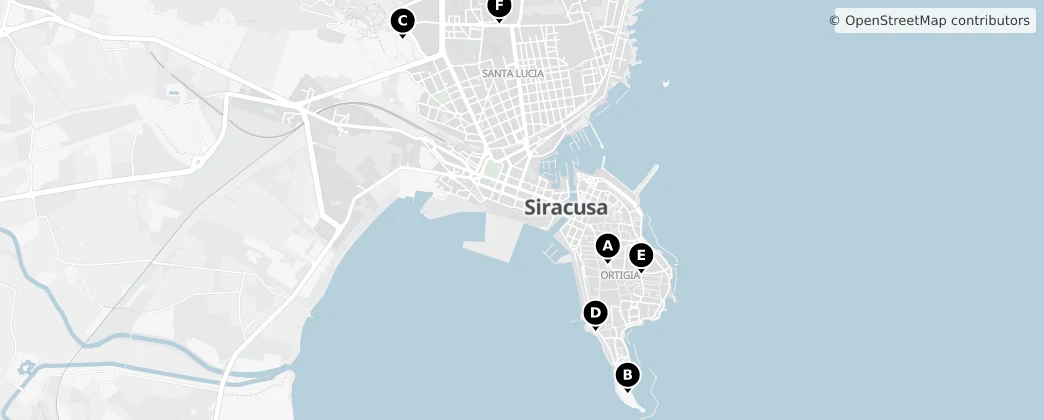 Map of Siracusa