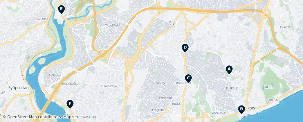 Map of Şişli