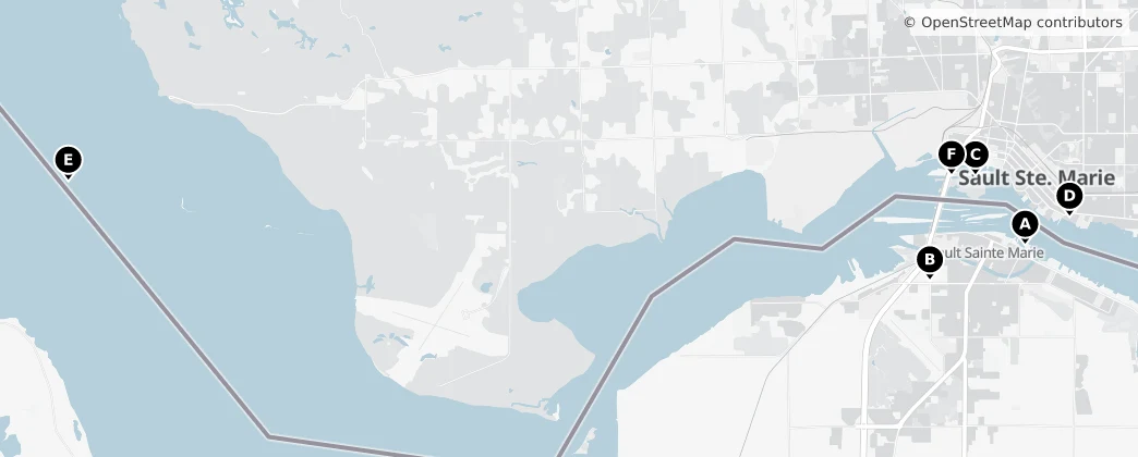 Map of 수세인트마리