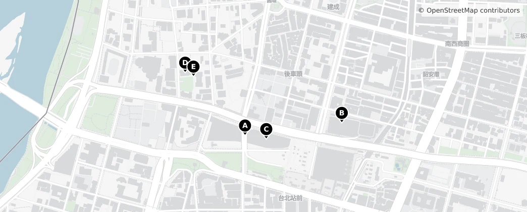 Map of Station Rear