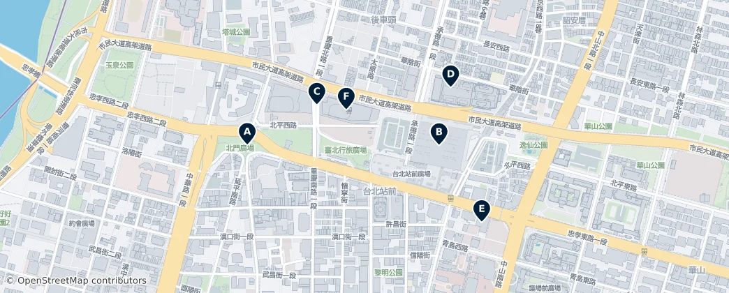 Map of Station Front