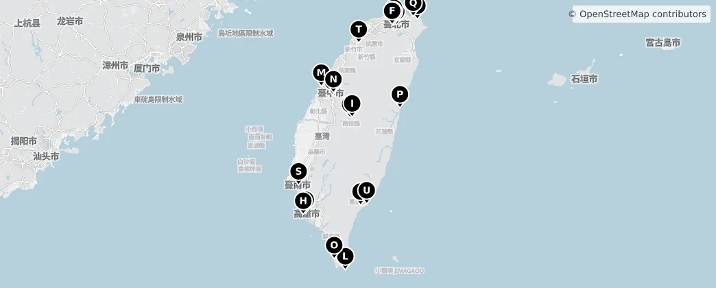 Map of 타이완