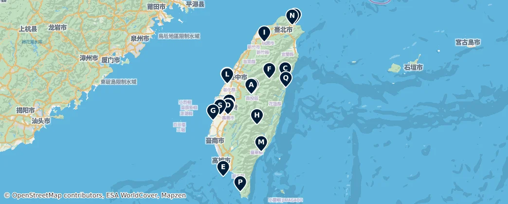 Map of 타이완성