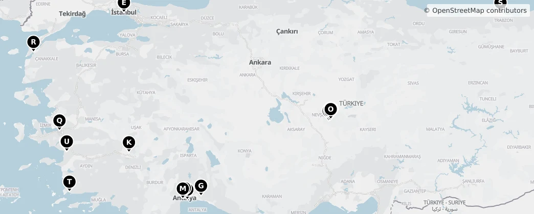 Map of 터키