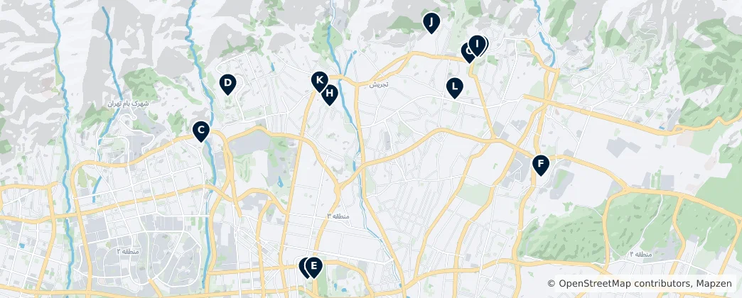 Map of Tajrish