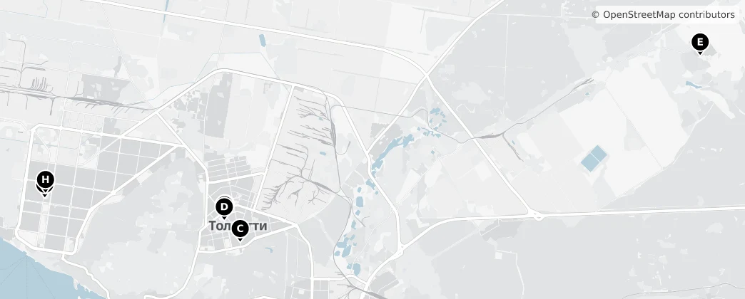 Map of 톨리야티