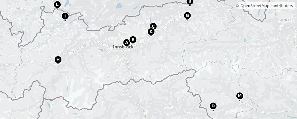 Map of 티롤
