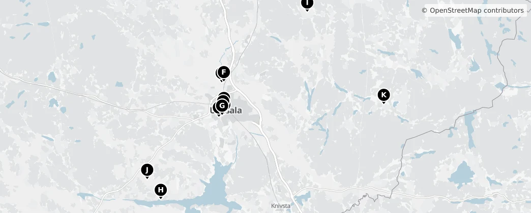 Map of 웁살라시