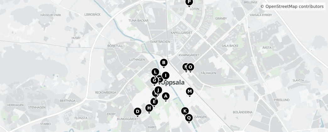 Map of 웁살라