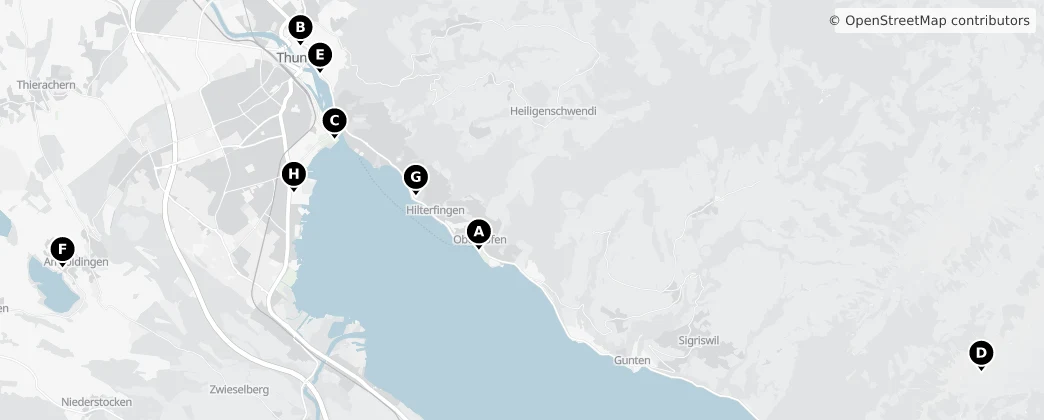 Map of Thun