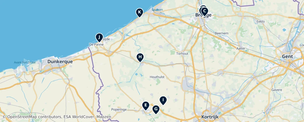Map of 베스트플란데런주
