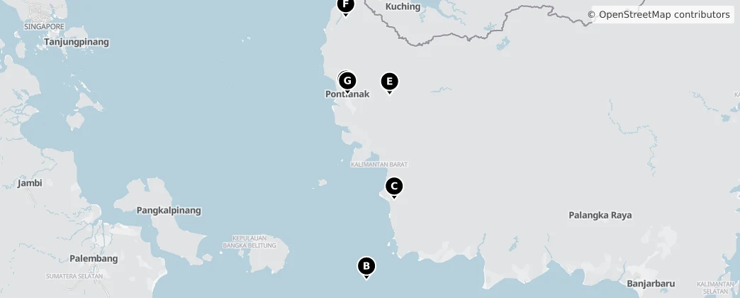 Map of 서칼리만탄주