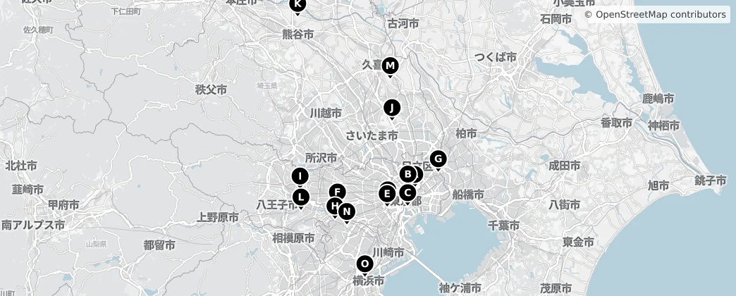 Map of 武蔵国