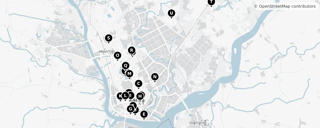 Map of 양곤