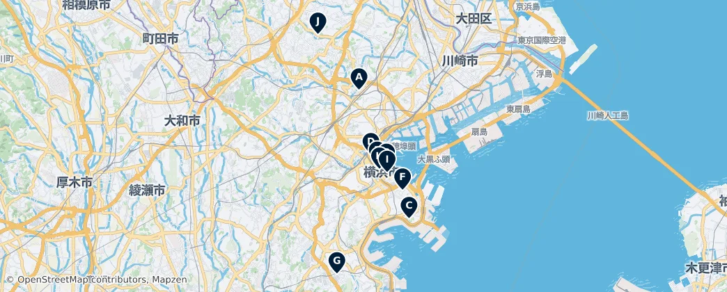 Map of 요코하마시