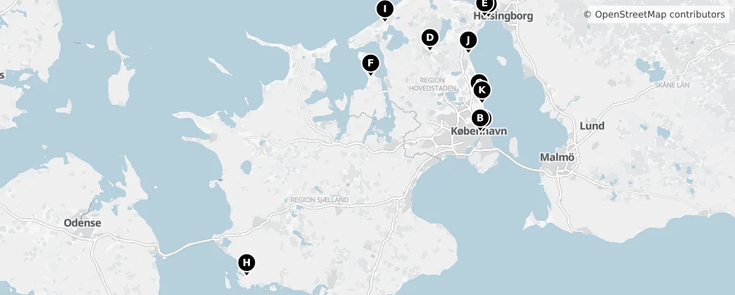 Map of 셸란섬