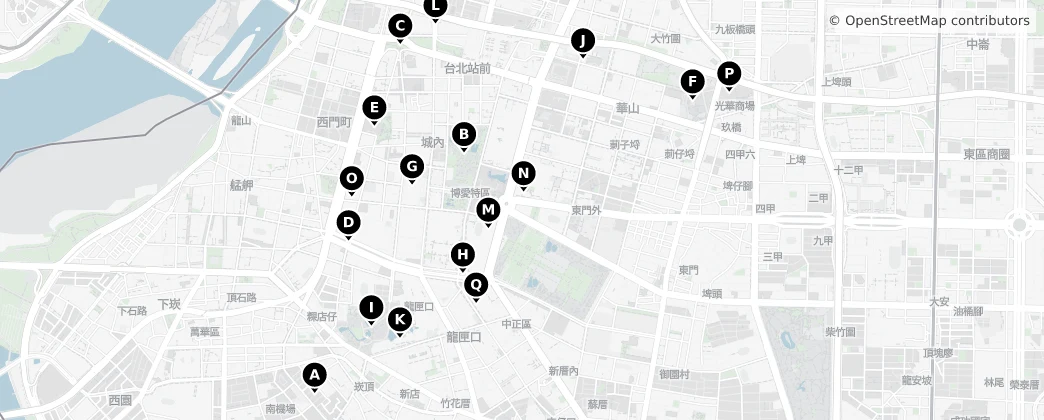 Map of 중정구